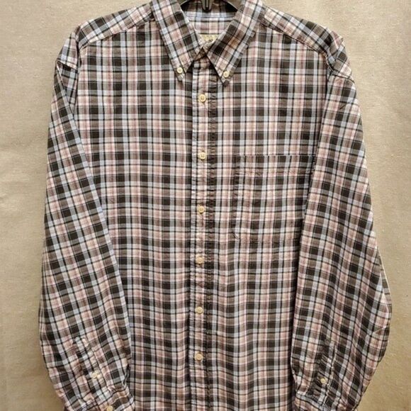 Eddie Bauer Plaid Men's Long Sleeve Shirt in Size M - Picture 1 of 5